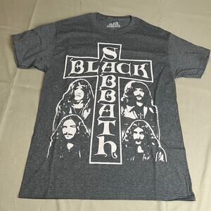 Black Sabbath Tee Cross Dark Gray Medium